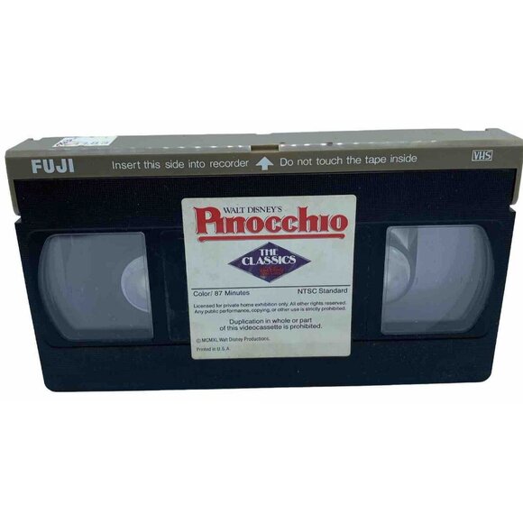 Walt Disney’s Pinocchio VHS Video Padded Clamshell Case 239 V The Classics - Picture 7 of 10